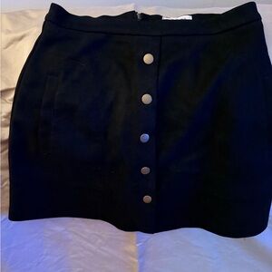 Black Button-Up Skirt